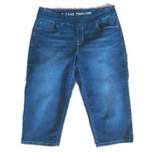R jeans rietmans cropped stretchy skinny capri jeans Size 28